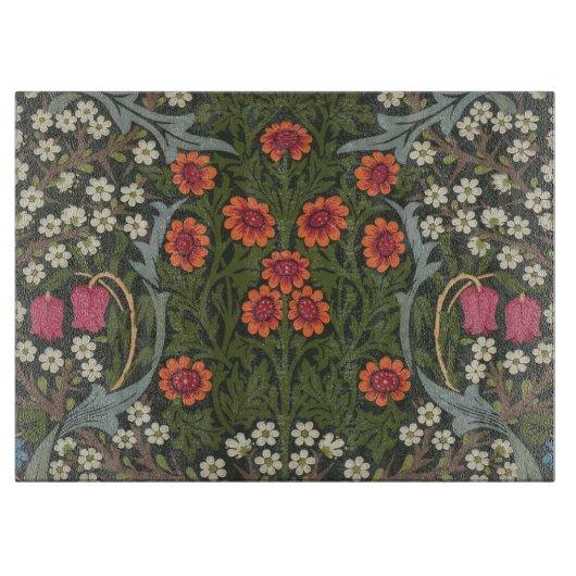 William Morris Blackthorn Garden Flower Classic Snijplank (Voorkant)