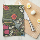 William Morris Blackthorn Garden Flower Classic Theedoek (Quarter Fold)