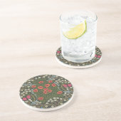 William Morris Blackthorn Garden Flower Classic Zandsteen Onderzetter (Zijkant)