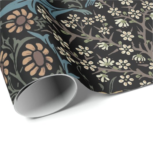 William Morris  Blackthorn Pattern Cadeaupapier (Rol Hoek)