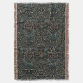 William Morris  Blackthorn Pattern Deken (Voorkant Verticaal)