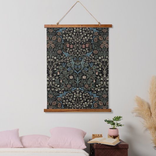 William Morris Blackthorn Pattern Hangend Wandkleed (Slaapkamer)