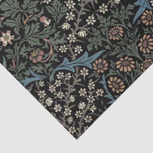 William Morris  Blackthorn Pattern Tissuepapier (Detail)