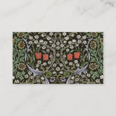 William Morris -  Blackthorn Pattern Visitekaartje (Achterkant)