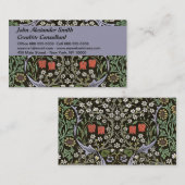 William Morris -  Blackthorn Pattern Visitekaartje (Voorkant / Achterkant)