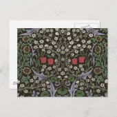 William Morris Blackthorn Tapestry Floral Briefkaart (Voorkant / Achterkant)