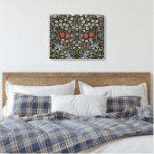 William Morris Blackthorn Tapestry Floral Canvas Afdruk (Insitu (Slaapkamer))