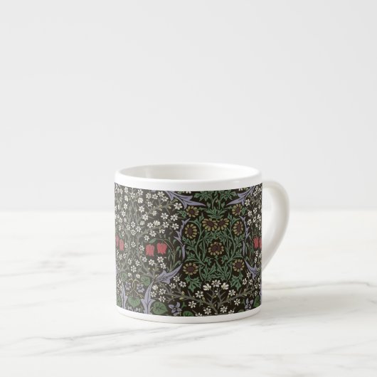 William Morris Blackthorn Tapestry Floral Espresso Kop (Voorkant rechts)