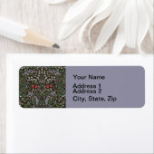 William Morris Blackthorn Tapestry Floral Etiket (Insitu)