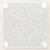 William Morris Blackthorn Tapestry Floral Glazen Onderzetter (Achterkant)