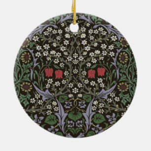 William Morris Blackthorn Tapestry Floral Keramisch Ornament