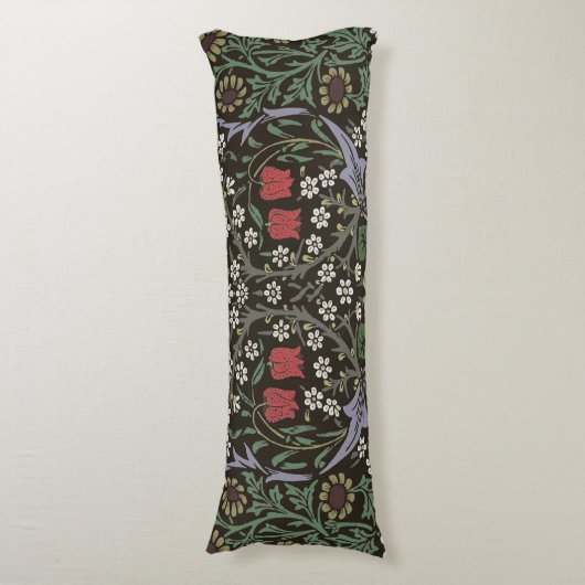 William Morris Blackthorn Tapestry Floral Lichaamskussen (Voorkant Verticaal)