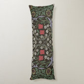 William Morris Blackthorn Tapestry Floral Lichaamskussen (Achterkant (Verticaal))