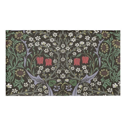 William Morris Blackthorn Tapestry Floral Naambadge (Voorkant)