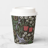 William Morris Blackthorn Tapestry Floral Papieren Bekers (Voorkant)