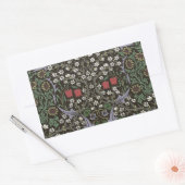 William Morris Blackthorn Tapestry Floral Rechthoekige Sticker (Envelop)