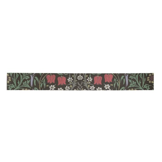 William Morris Blackthorn Tapestry Floral Satijnen Lint (Voorkant)