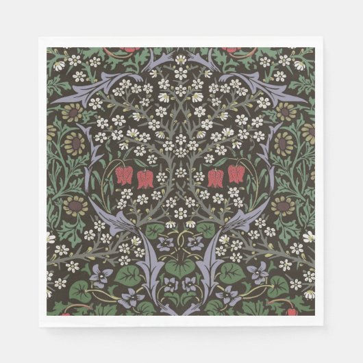 William Morris Blackthorn Tapestry Floral Servet (Voorkant)