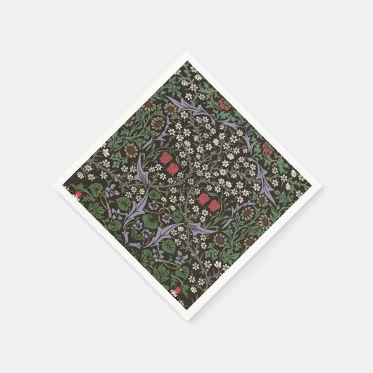 William Morris Blackthorn Tapestry Floral Servetten (Hoek)