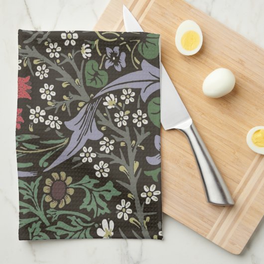 William Morris Blackthorn Tapestry Floral Theedoek (Quarter Fold)