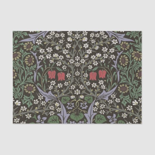 William Morris Blackthorn Tapestry Floral Tissuepapier (Voorkant)