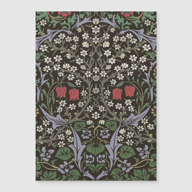 William Morris Blackthorn Tapijt Bloemstuk (Voorkant)