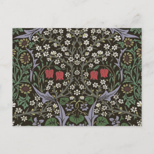 William Morris Blackthorn Tapijt Bloemstuk Briefkaart