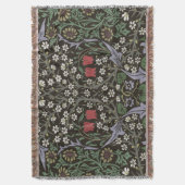 William Morris Blackthorn Tapijt Bloemstuk Deken (Voorkant Verticaal)