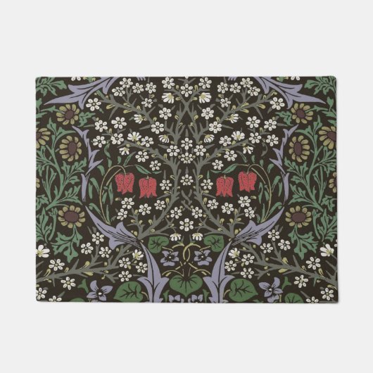 William Morris Blackthorn Tapijt Bloemstuk Deurmat (Voorkant)