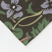 William Morris Blackthorn Tapijt Bloemstuk Fleece Deken (Hoek)