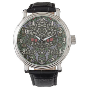 William Morris Blackthorn Tapijt Bloemstuk Horloge