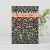 William Morris Blackthorn Tapijt Bloemstuk Kaart (Staand voorkant)