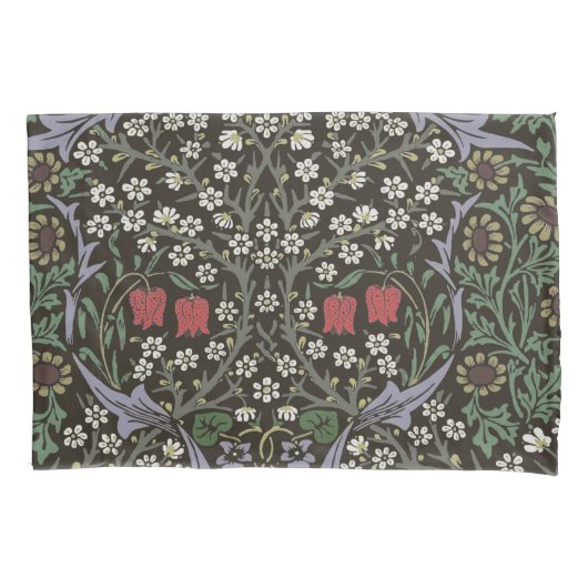 William Morris Blackthorn Tapijt Bloemstuk Kussensloop (Voorkant)