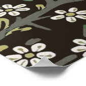 William Morris Blackthorn Tapijt Bloemstuk Poster (Hoek)