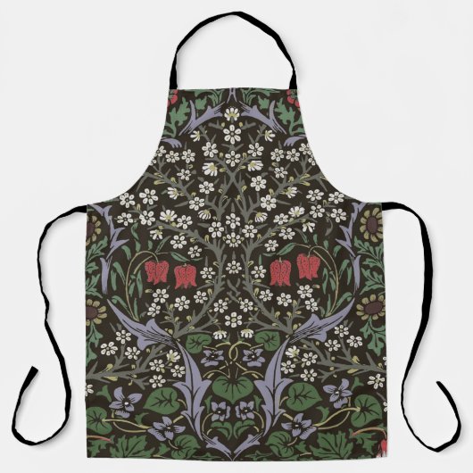 William Morris Blackthorn Tapijt Bloemstuk Schort (Voorkant)