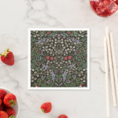 William Morris Blackthorn Tapijt Bloemstuk Servetten (Insitu)