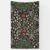 William Morris Blackthorn Tapijt Bloemstuk Spandoek (Verticaal)