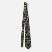William Morris Blackthorn Tapijt Bloemstuk Stropdas (Achterkant)