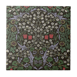 William Morris Blackthorn Tapijt Bloemstuk Tegeltje