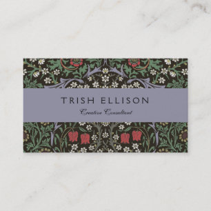 William Morris Blackthorn Tapijt Bloemstuk Visitekaartje