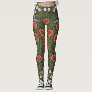 William Morris Blackthorn Tuin Bloem Klassieker Leggings