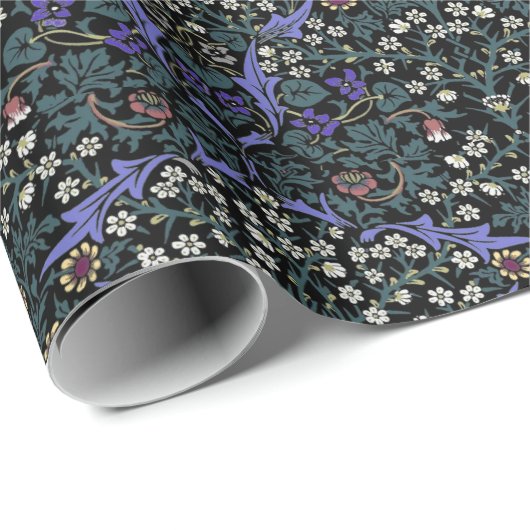 William Morris Blackthorn Victoriaans behang Cadeaupapier (Rol Hoek)