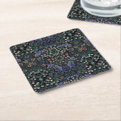 William Morris Blackthorn Victoriaans Behang Kartonnen Onderzetters (Schuin)