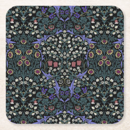 William Morris Blackthorn Victoriaans Behang Kartonnen Onderzetters