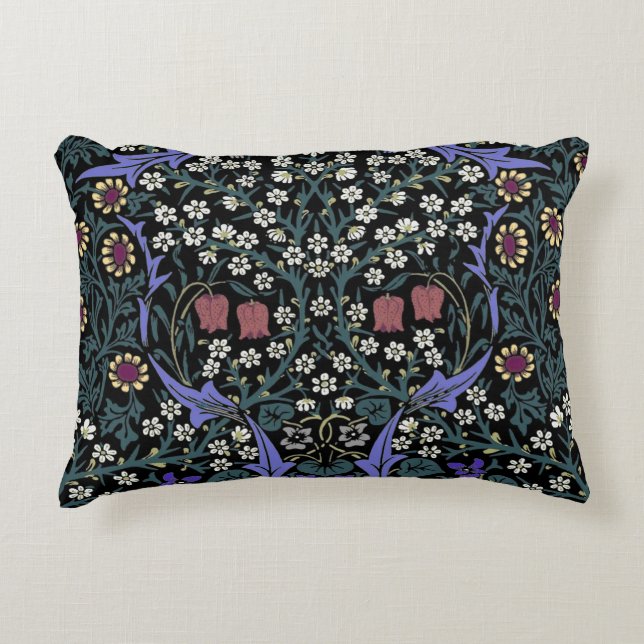 William Morris Blackthorn Victoriaans Behangpapier Accent Kussen (Voorkant)