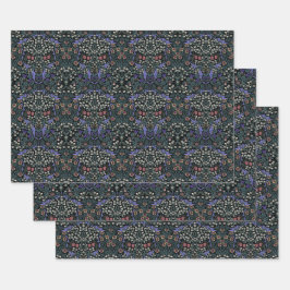 William Morris Blackthorn Victoriaans Behangpapier Inpakpapier Vel
