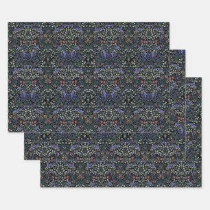 William Morris Blackthorn Victoriaans Behangpapier Inpakpapier Vel