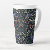 William Morris Blackthorn Victoriaans Behangpapier Latte Mok (Rechterhoek)
