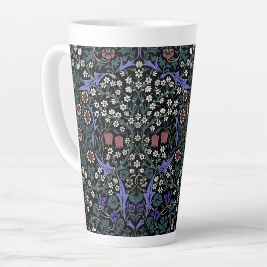William Morris Blackthorn Victoriaans Behangpapier Latte Mok (Linkerhoek)