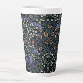 William Morris Blackthorn Victoriaans Behangpapier Latte Mok (Voorkant)